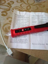 VD802 comprobador de corriente	probador de voltaje voltage meter Detector de voltaje de CA sin contacto medidor probador 12 V-1000 v estilo de pluma indicador eléctrico LED salida tensión de Dectetor Sensor con