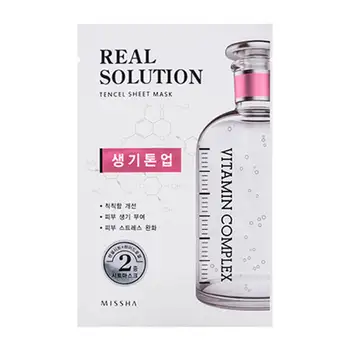 

Fabric mask Missha real solution Tencel essential sheet mask-vitamin complex