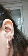 CANNER de Plata de Ley 925 trepadores de plata de la oreja aretes para las mujeres círculo geométrico Clip para la oreja con personalidad No perforado agujero pendientes de Clip pendientes largos aretes pendientes