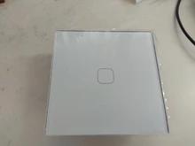 Glass-Switch-Panel Wall-Touch-Switch Minitiger White 1-Gang Crystal 1-Way Eu/Uk-Standard