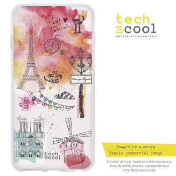 

FunnyTech®Silicone Case for Wiko Y70 L Paris reasons