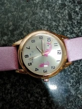 Los niños de moda reloj de dibujos animados lindo unicornio reloj de pulsera con Correa de cuero clásico Digital niña niño reloj de cuarzo