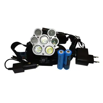 

Led 671 head lamp fishing head light 3-mode zooming head lamp with 2 batteries.