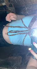 Sexy Tops Strap Crop-Top Lace-Up Women Cami Backless Leopard-Patchwork Harajuku Darlingaga
