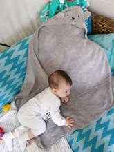 Toalla de baño para bebé, poncho superabsorbente, toalla con capucha bordada de dibujos animados para recién nacido, bata de baño de secado rápido para playa y Spa