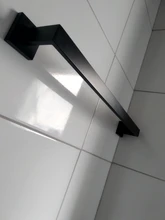 Robe Hook Paper-Holder Towel Rail-Bar-Rack Bar-Shelf Bathroom-Hardware-Set Tissue Black