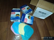 Parches de colores transpirables para ojos, almohadillas estériles para los ojos, Kit de primeros auxilios, tirita, 60 uds./3 cajas, envío gratis