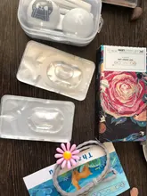 Easysmall azul coloreado de verde lente pequeña belleza alumno lentes de contacto cosméticos para ojos grado de miopía 2 unids/par receta