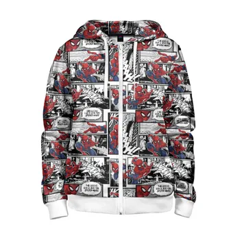 

Children's sweatshirt 3D with zipper Spider-Man