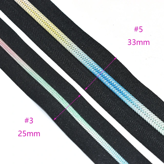 Light Grey- #5 Rainbow Nylon Coil Zipper Tape