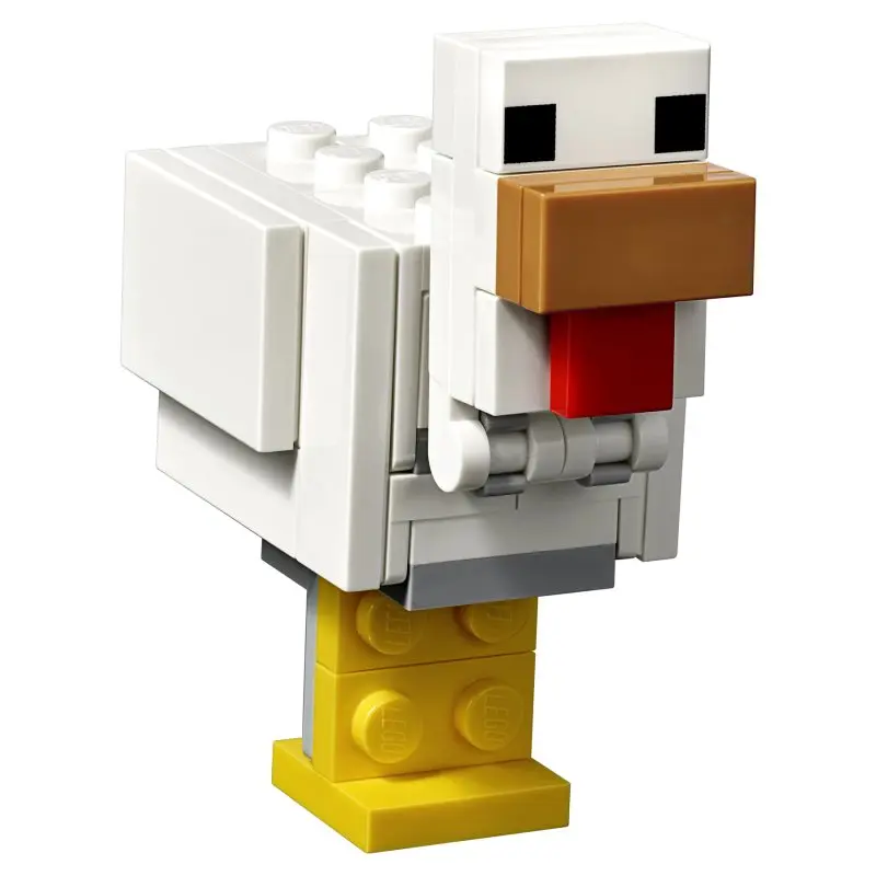 Designer Lego Minecraft 21149 Large Figure: Alex Chicken - Blocks - AliExpress