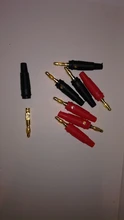 Connectors Plugs Cable-Wire Musical-Speaker Gold-Plated Pure-Copper 4mm Pin 4pcs New