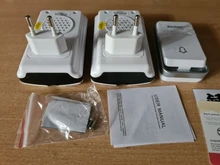 Wireless Doorbell Battery Receiver Self-Generating Remote Waterproof Veryhome Buttonus