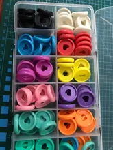 100 Uds 24mm portátil de plástico anillo de carpeta hebilla de 360 grados de rotación de agujero color aprendizaje suministros de encuadernación