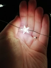 Fairy-Lights Battery-Operated Party-Use Copper 60-Star Outdoor LED Xmas Long for Silver-Color