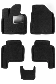 

Textile 3D mats euromat3d luxe in the salon for Hyundai Santa Fe (2010-2013) with a metal sub-spot