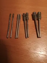 DRELD 8 unids/set de diamante de corte de cabeza puntas montados poco 2,35mm vástago de piedra de Jade tallado pulido para Dremel herramienta rotativa