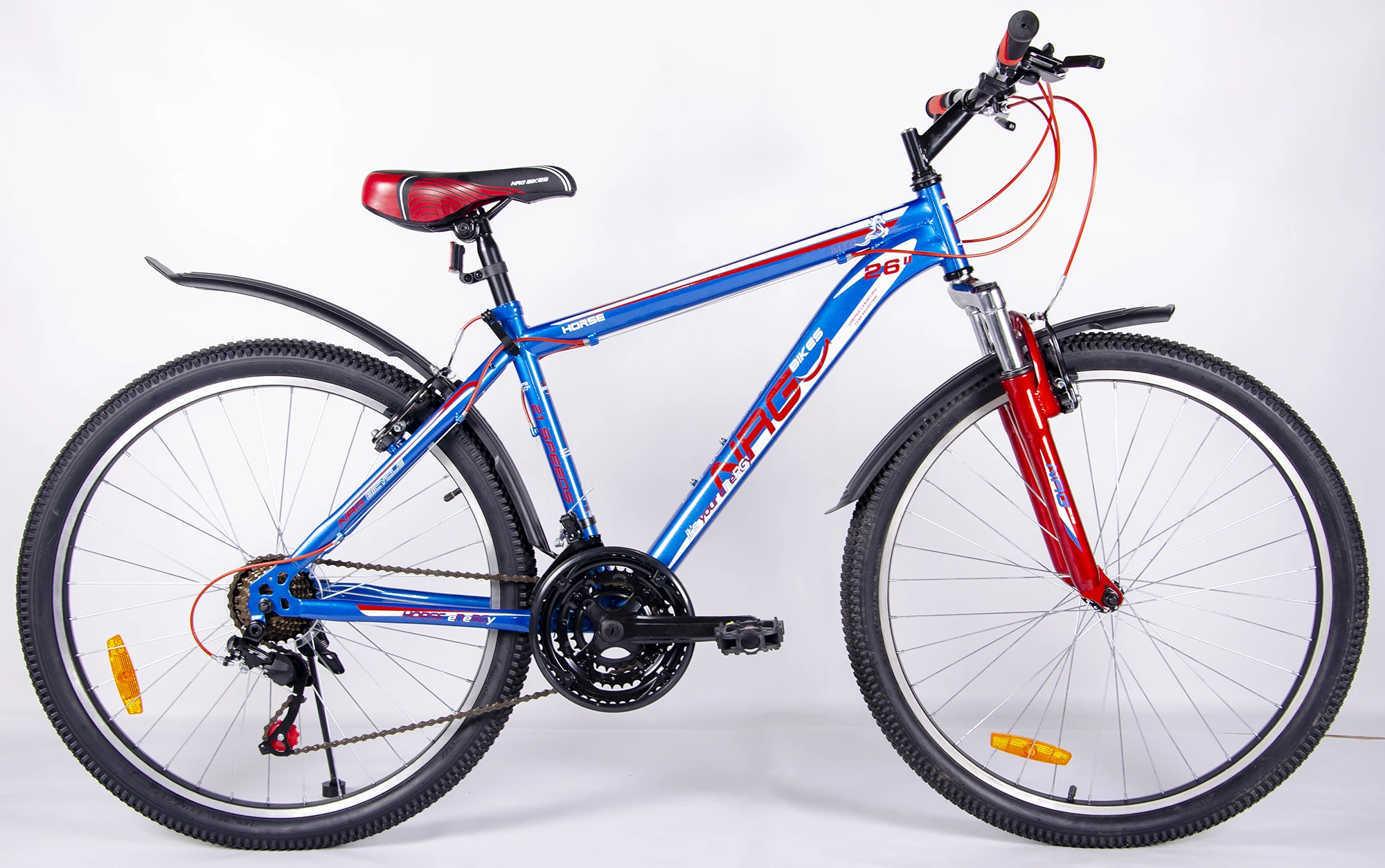 Скоростной велосипед NRG Bikes Horse 26&quot blue-red-white | Спорт и развлечения