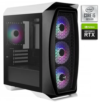 شراءكمبيوتر حاسوب شخصي مكتبي ألعاب RTX105 إنتل I5-10400F DDR4 16GB SSD 500GB M.2 MNVe PCIe + HDD 4 تيرا بايت ، RTX 3060 Ti 8GB ULTRA USB 3.0