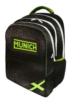 

MUNICH Munich Backpack Texture 28x44x22,5CM and Portatodo triple Munich Texture 22x12,5x1cm/21x11x1cm/19x9x1cm