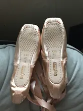 Zapatillas de ballet de satén con cintas para niña y mujer, calzado de ballet profesional con puntera