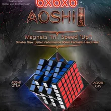 Moyu 6x6x6 куб Aoshi GTS/GTS M 6x6x6 Магнитный магический куб moyu 6x6x6 Скоростной куб магнитный 6x6 куб moyu Магнитный 6x6x6 cubo магия