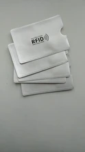 5 uds. De fundas de aluminio con bloqueo para lector de tarjetas bancarias, tarjetero para tarjetas bancarias, protección para tarjetas bancarias, soporte NFC de Metal para tarjetas de crédito