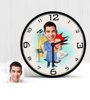 

Personalized Mr Midwife Cartoon Wooden Wall Clock-1