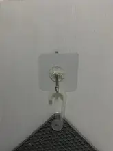 Colgadores de pared de puerta autoadhesivos transparentes para 20 piezas, ganchos de succión de carga pesada, ventosa de taza para cocina y baño