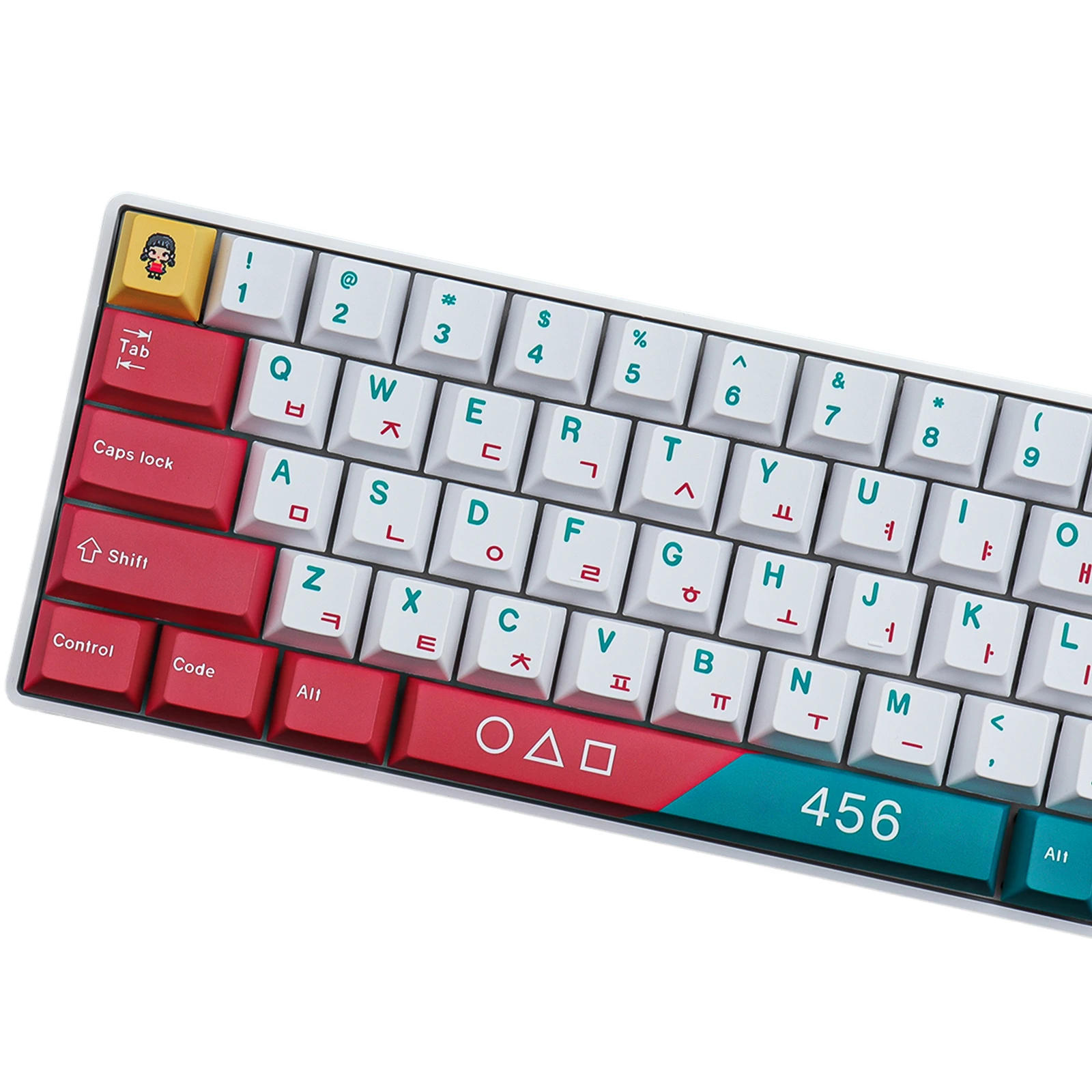 Pbt Keycap 129 Keys Cherry Profile Dye-sub Personalized Squid Games Keycaps  For Mechanical Keyboard - Mice & Keyboards Accessories - AliExpress