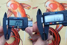 Cable eléctrico de cobre estañado de 2 pines, Cable de extensión de alimentación de larga duración, 300V, PVC, rojo, negro, 18, 20, 22 AWG