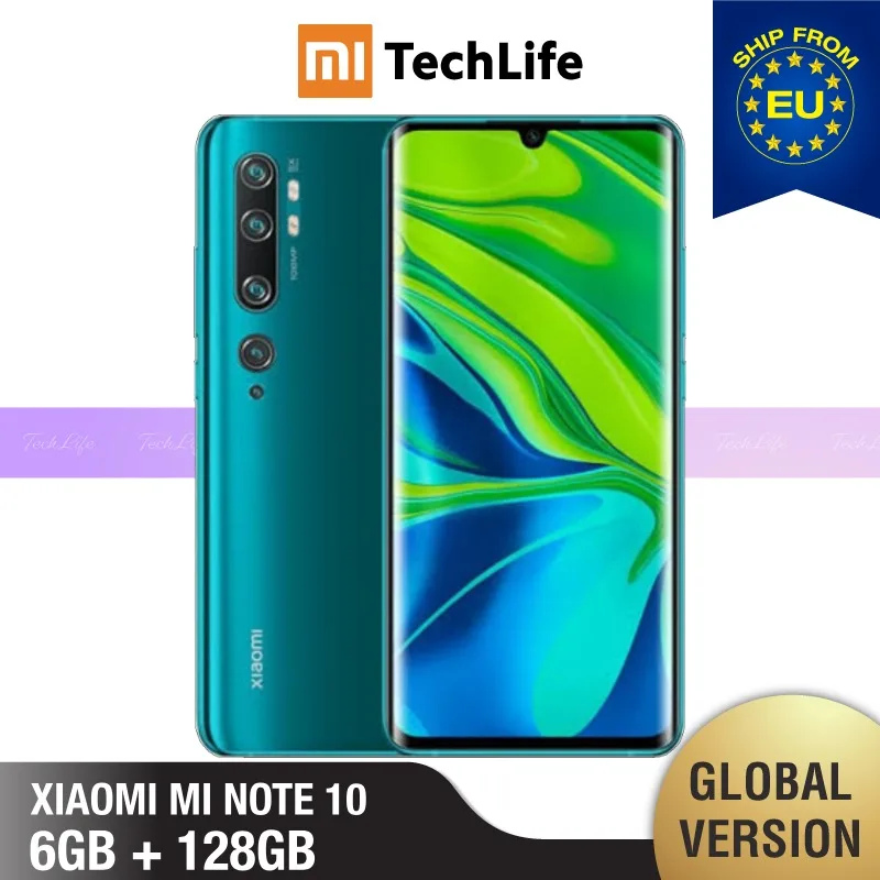 Xiaomi Mi Note 10 глобальная версия 128 ГБ ROM 6 Гб RAM (абсолютно новый/Герметичный) note note10