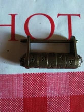 Jewelry-Box Padlock Combination NAIERDI Chinese Vintage Antique Bronze Keyed Zinc-Alloy