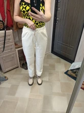 Pants Trousers Women Drawstring Female High-Waist WOTWOY Spliced Loose Autumn Straight