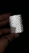100x5cm seguro tira reflectante de coche pegatinas de alerta en carretera de decoración en estilo película de la motocicleta de coche de bebé reflejan carretera cinta de seguridad