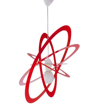 

Chandelier pendant red oval moldable's bedroom for children