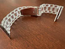 Funda con correa para apple Watch 6, 5, 4, banda de 42mm y 38mm, correa de acero transparente para iwatch 6 series 5 4 3/2, banda de reloj de 44mm y 40mm