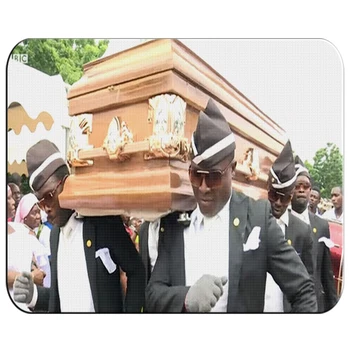 

MOUSE PAD BIG BLACK DANCING WITH COFFIN mousepad raton