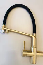 Kitchen Faucet Rotating-Sink-Mixer Chrome Brass with 360/Dual-Mode