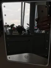 Espejo de maquillaje RUIMIO con 8/16 LEDs espejo cosmético con regulador táctil interruptor operado por batería Soporte para Baño de sobremesa viaje