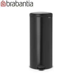 

Бак мусорный Brabantia "NewIcon" с педалью, черный матовый, 30л. 114540