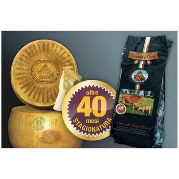 

Parmigiano Reggiano Vacche Rosse Mezza forma - Oltre 40 Mesi ''RISERVA'' - 18 Kg Circa