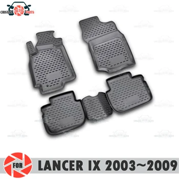 

Floor mats for Mitsubishi Lancer IX 2003~2009 rugs non slip polyurethane dirt protection interior car styling accessories