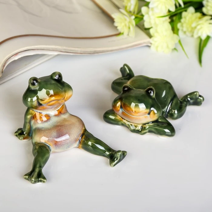 Souvenir ceramic funny little frog mix 6,5 х9,5 х13 (9,5) cm|Figurines &  Miniatures| - AliExpress