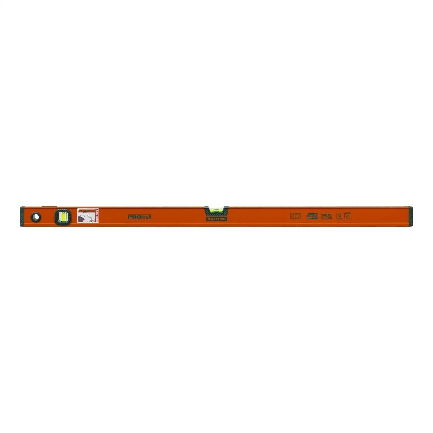 Уровень KRAFTOOL 34721-100(Длина 100см, пузырьковый уровень, ударопрочные ампулы