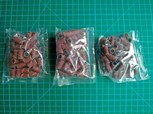 100/50pc lijado de bandas de manicura máquina 180/120/80 Grit uña taladro broca de pulido archivos pedicura herramienta BEND261