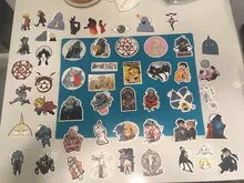 10/30/50 unids/pack Alquimista de acero japonés pegatinas de anime para monopatín casco de la caja de regalo bicicleta ordenador portátil coche bricolaje