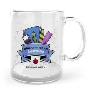 

Personalized World Best Öğretmeni Glass Mug Cup-23