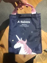 Fiambrera térmica con dibujos de unicornios para niños y mujeres, bolsa aislante e impermeable, para Picnic, nueva