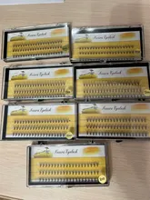 Extensiones de pestañas de extensión, 60 mechones de pelo Natural y grueso, Faux cils, Envío Gratis